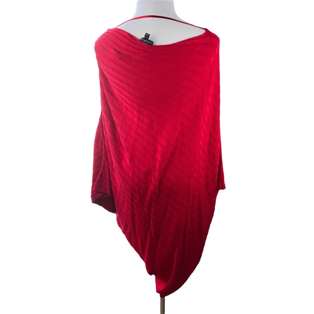 NWT Lane Bryant Asymmetric Poncho Style Drape Sweater Plus Size 26/28 4X 26 28 - Picture 6 of 9